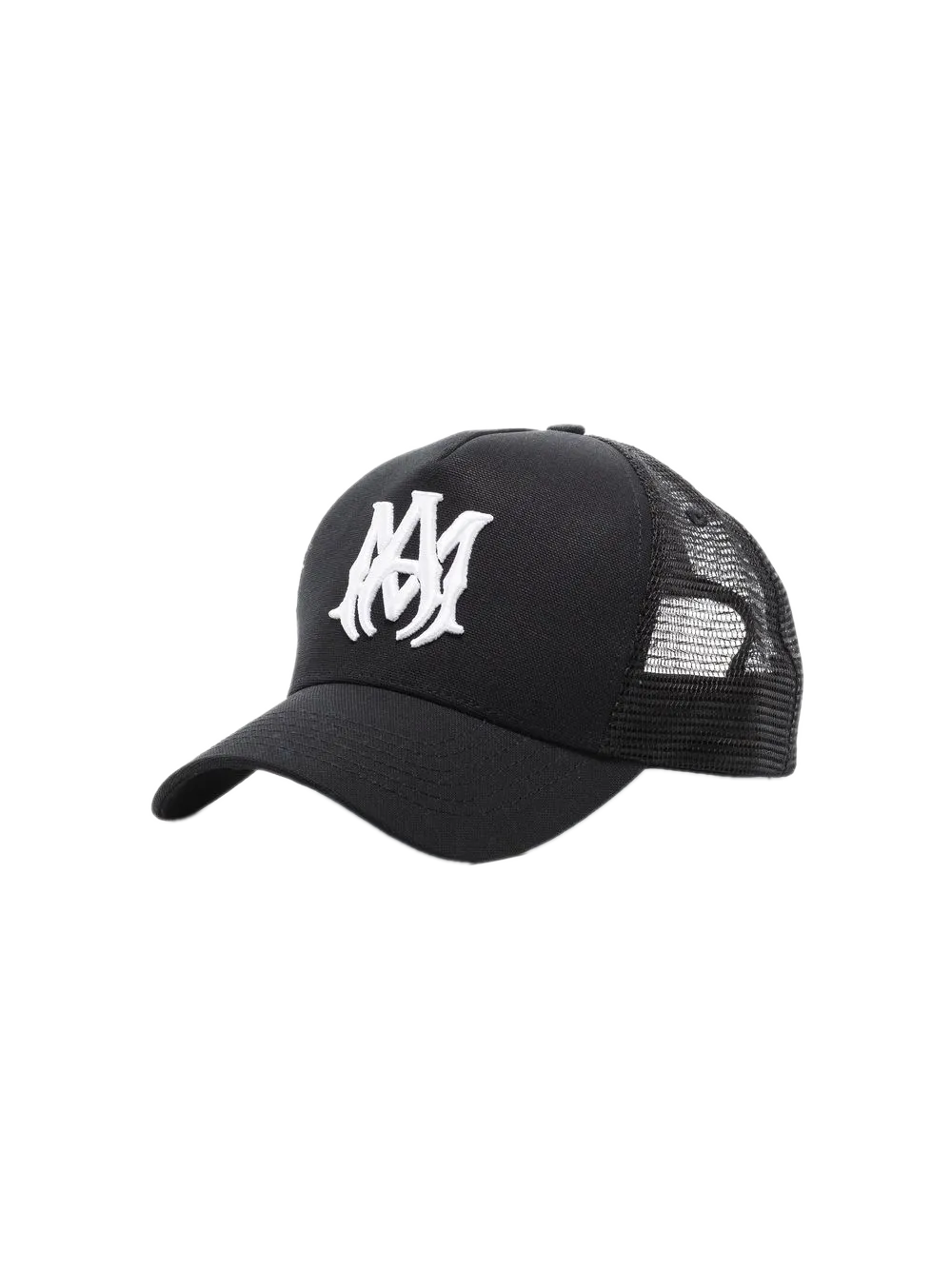 AMIRI MA logo trucker Black cap