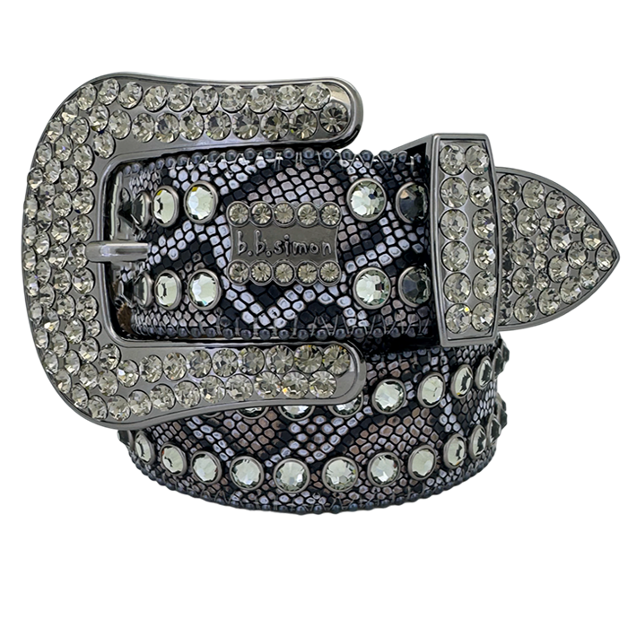 B.B. Simon Darband-Coiled Serpent Belt Black