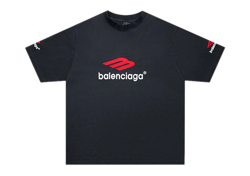 Balenciaga 3B Sports Icon T-shirt Black