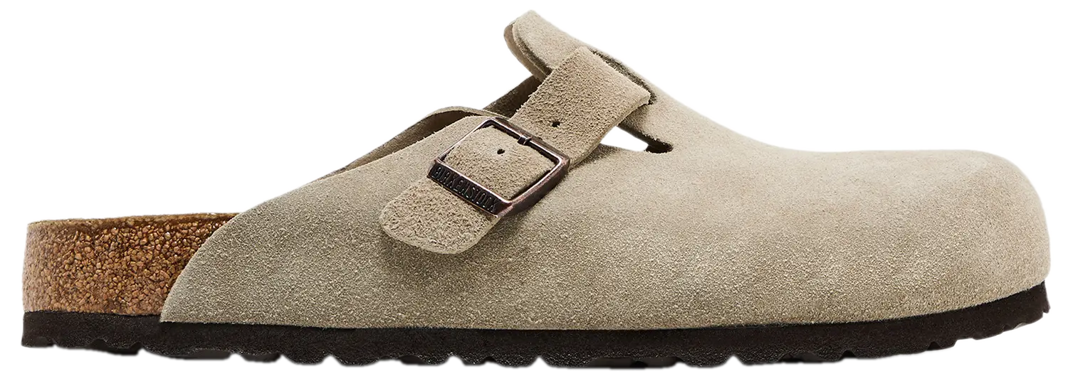 Birkenstock Boston Suede Leather 'Taupe'