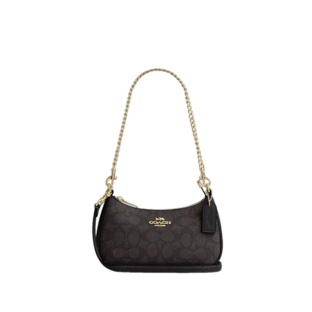 COACH Outlet Teri Mini Crossbody Bag With Quilting Gold Black