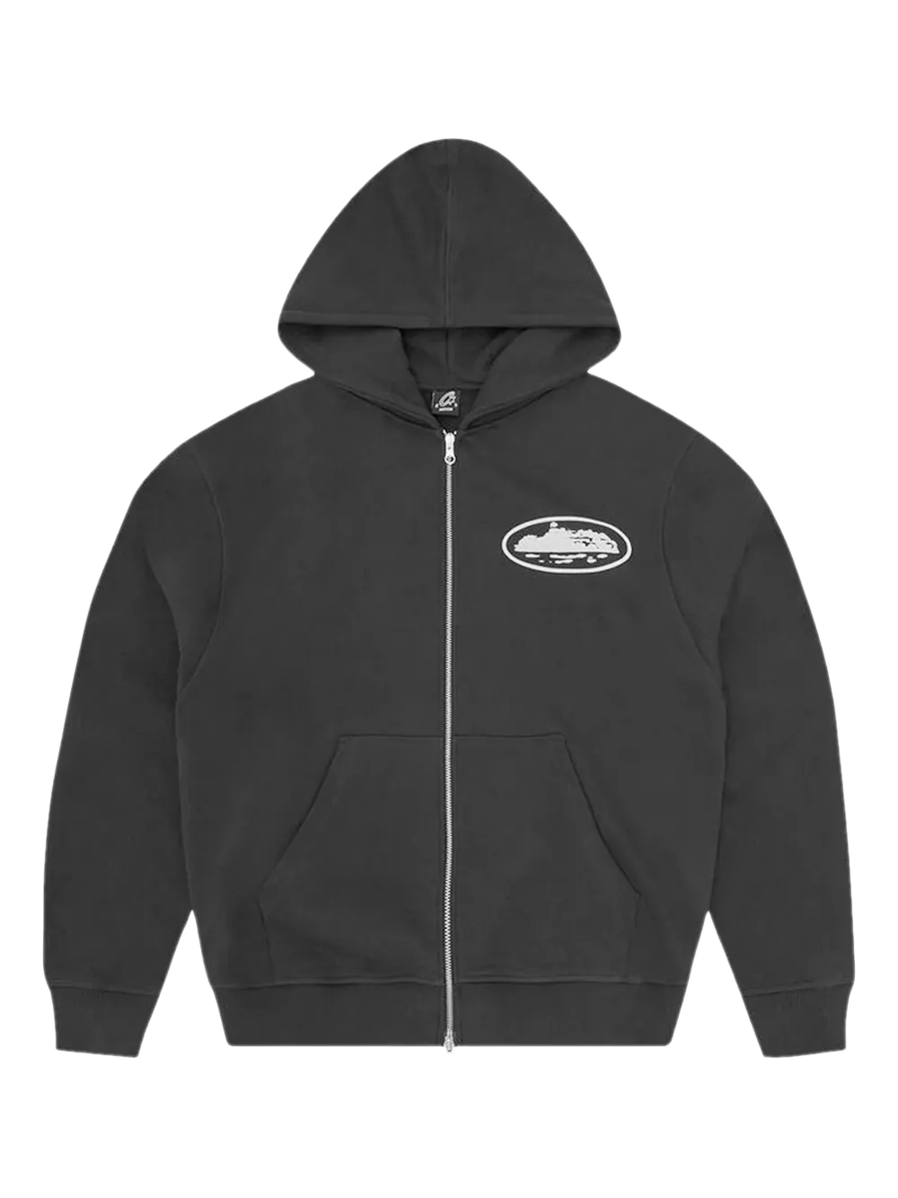 CORTEIZ Island puff print zip up hoodie