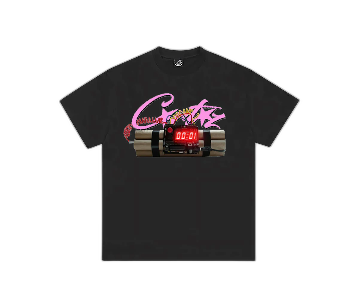Corteiz No Time 4 Luv Tee Black