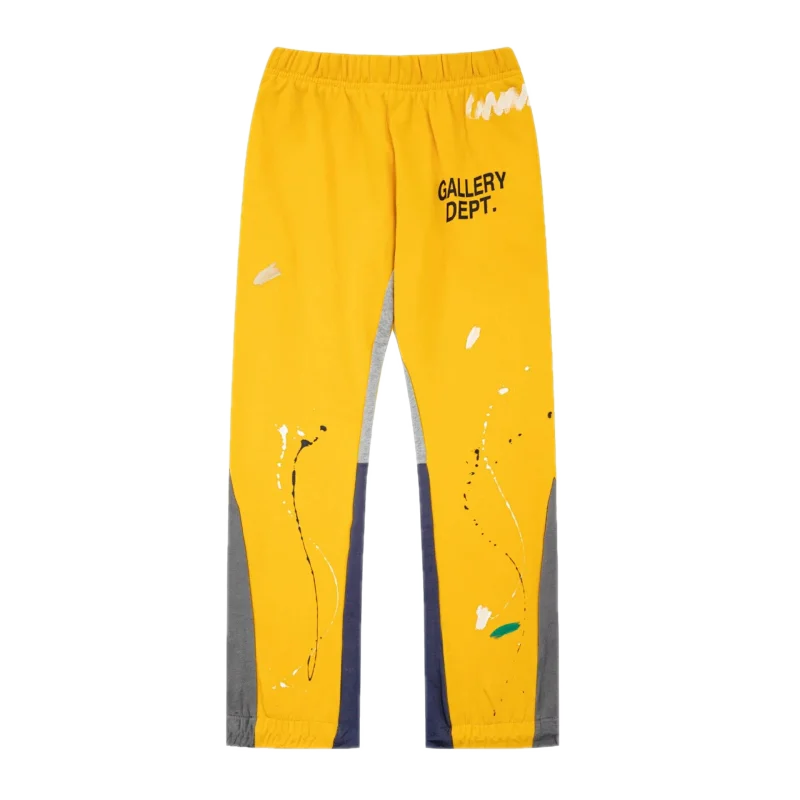 Gallery Dept Painted Flare Sweatpants Yellow