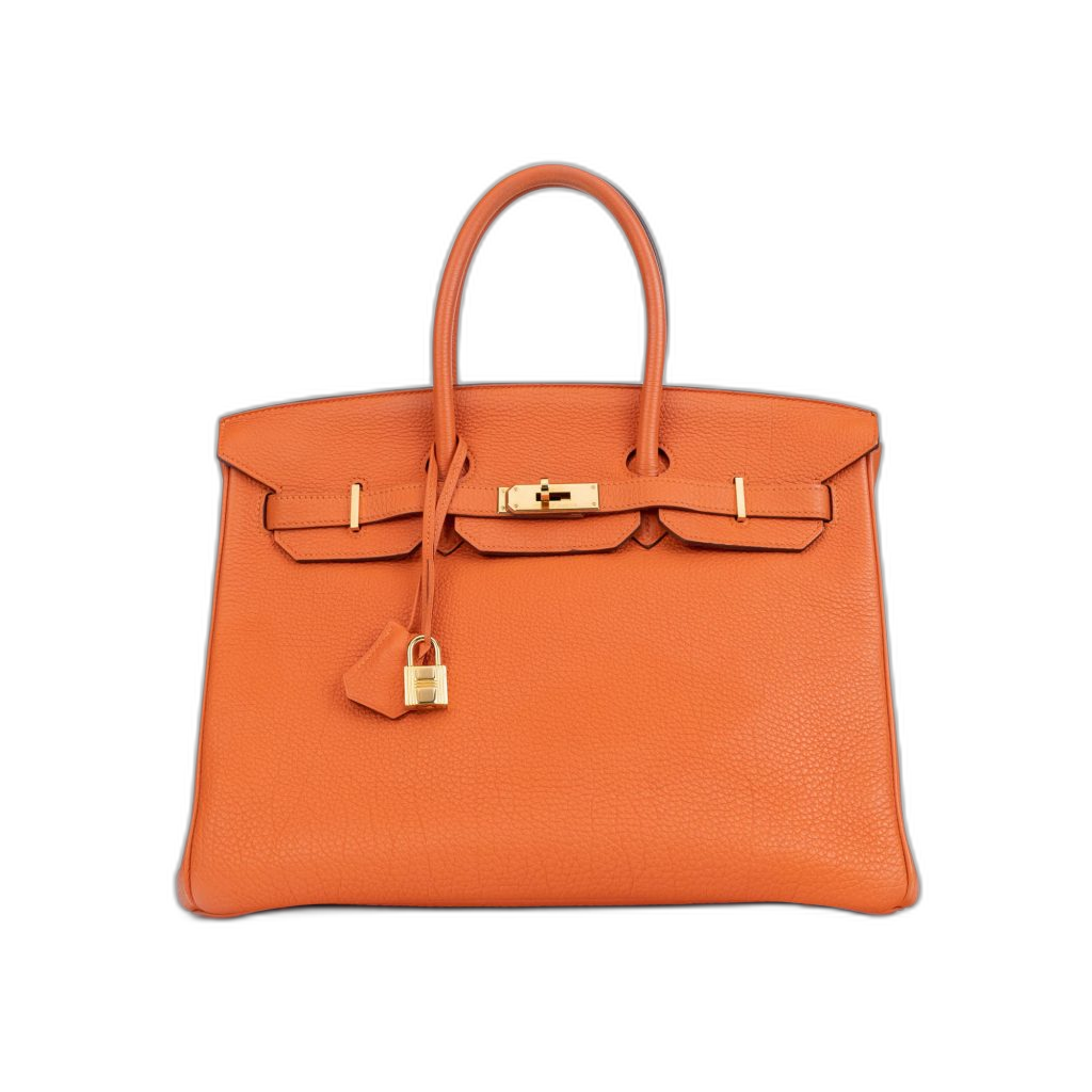 Hermès Birkin 35 Togo Orange H Gold Hardware