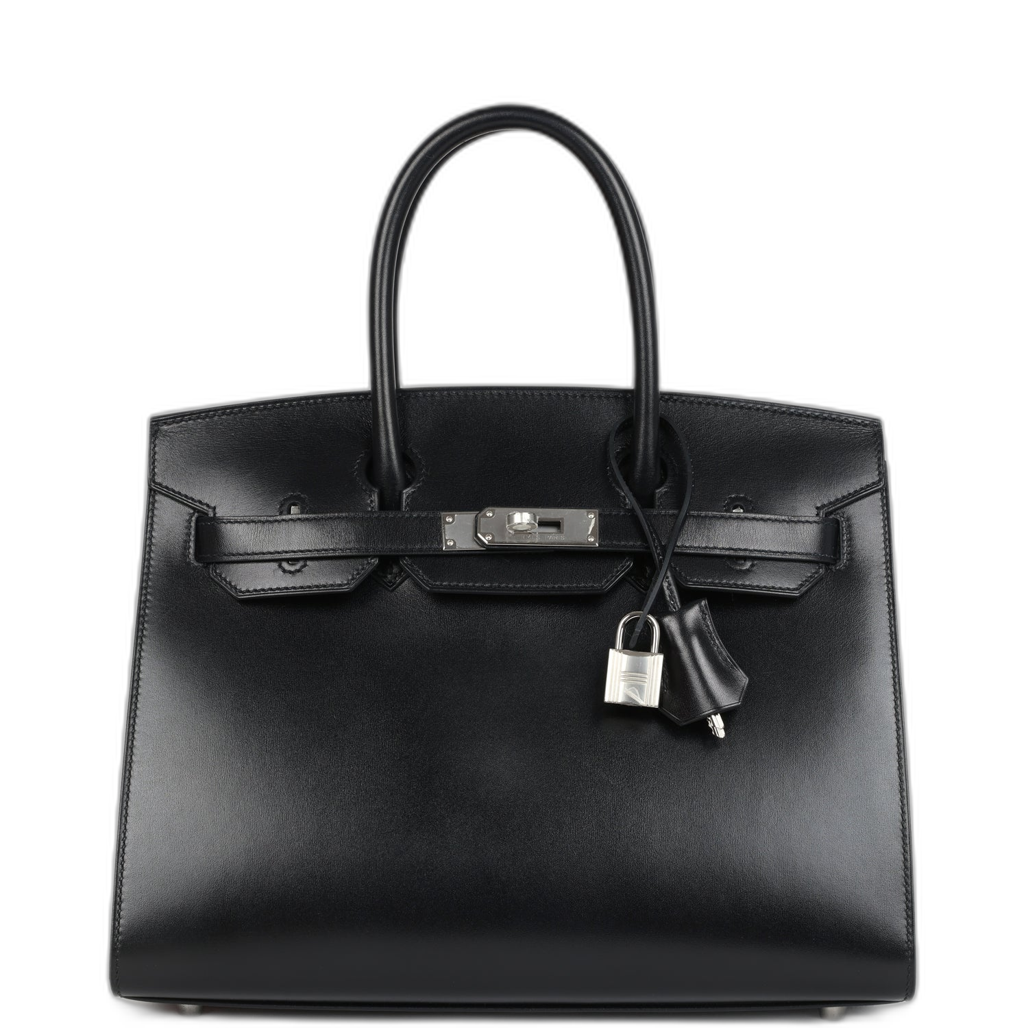 Hermès Birkin Sellier 30 Black Box Calf Palladium