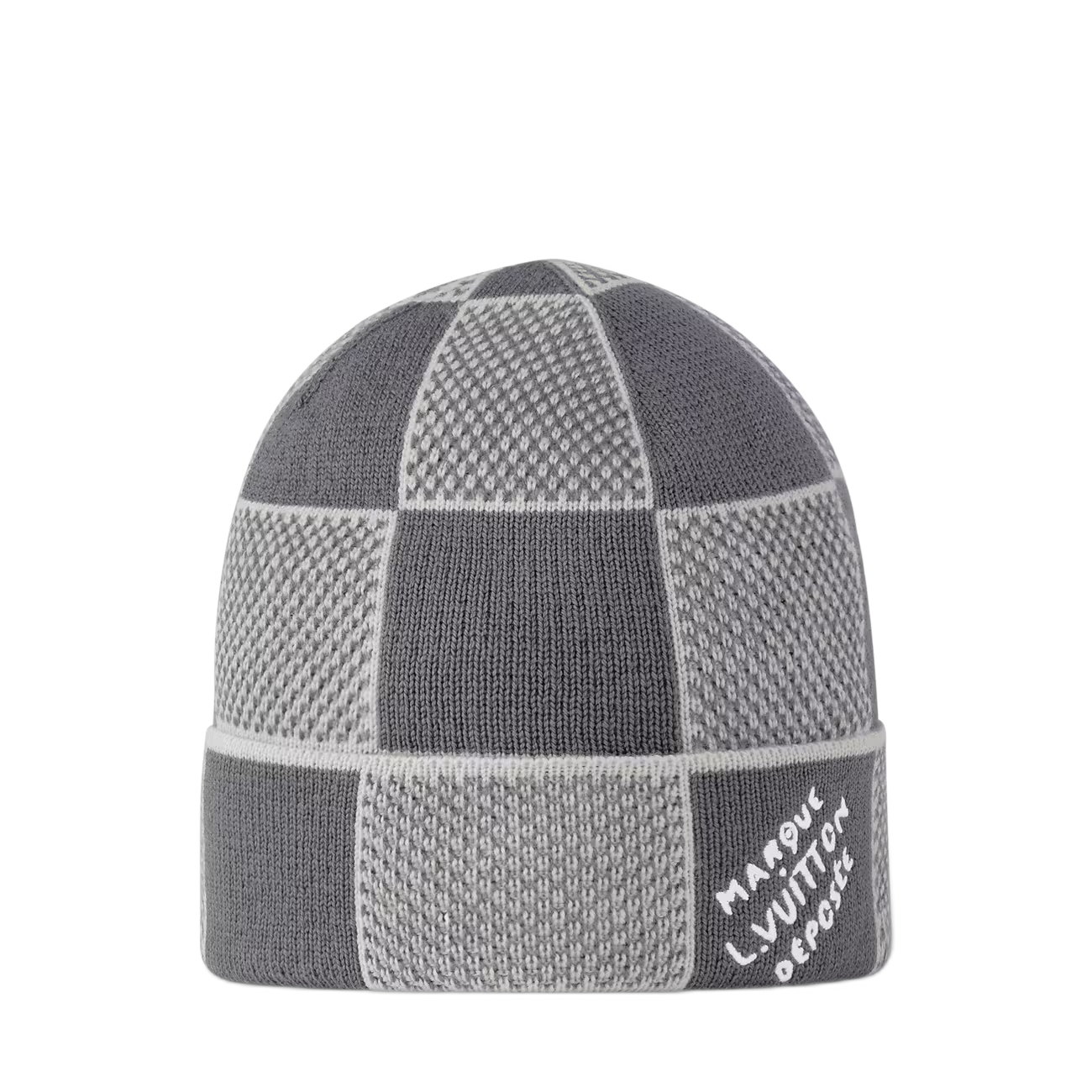 Louis Vuitton Heritage Checkerboard Beanie Dark Grey