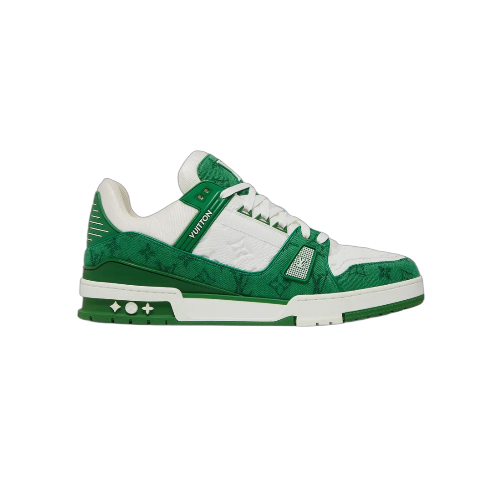 Louis Vuitton Trainer 'Green Monogram Denim'