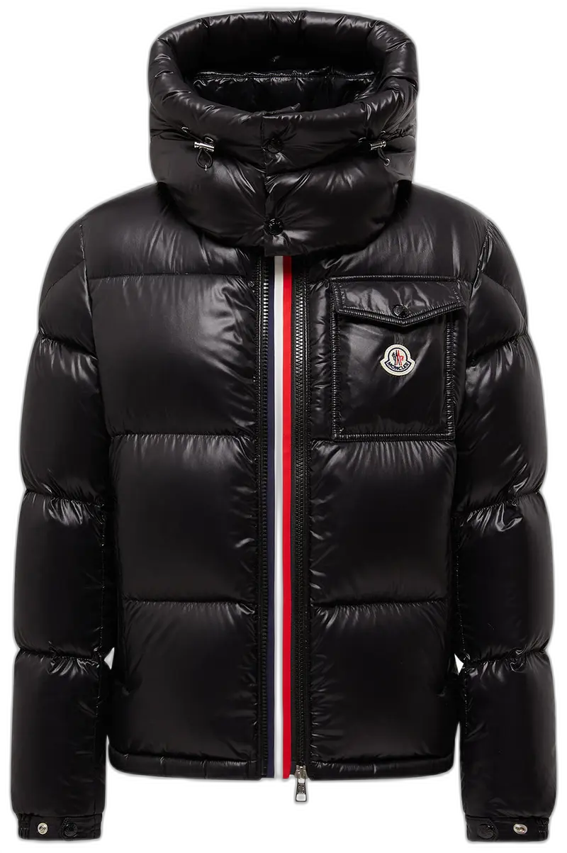 Moncler Montbeliard Hooded Short Down Jacket Black