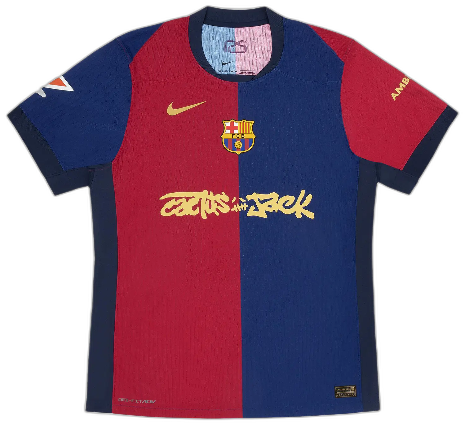 Nike FC Barcelona x Cactus Jack 2024-25 Match Home Jersey 'Red Blue'