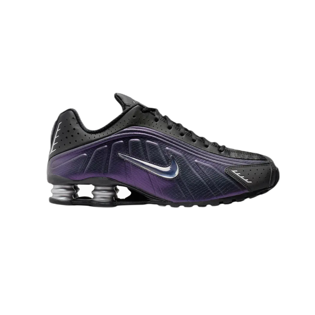 Nike Shox R4 'Black Metallic Silver Purple Dynasty'