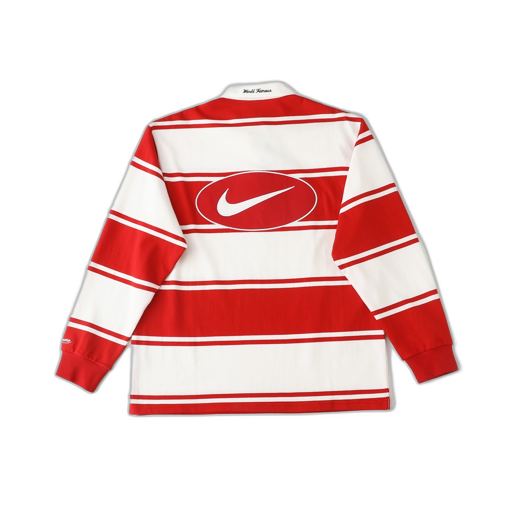 Nike x Supreme Stripe Rugby Red