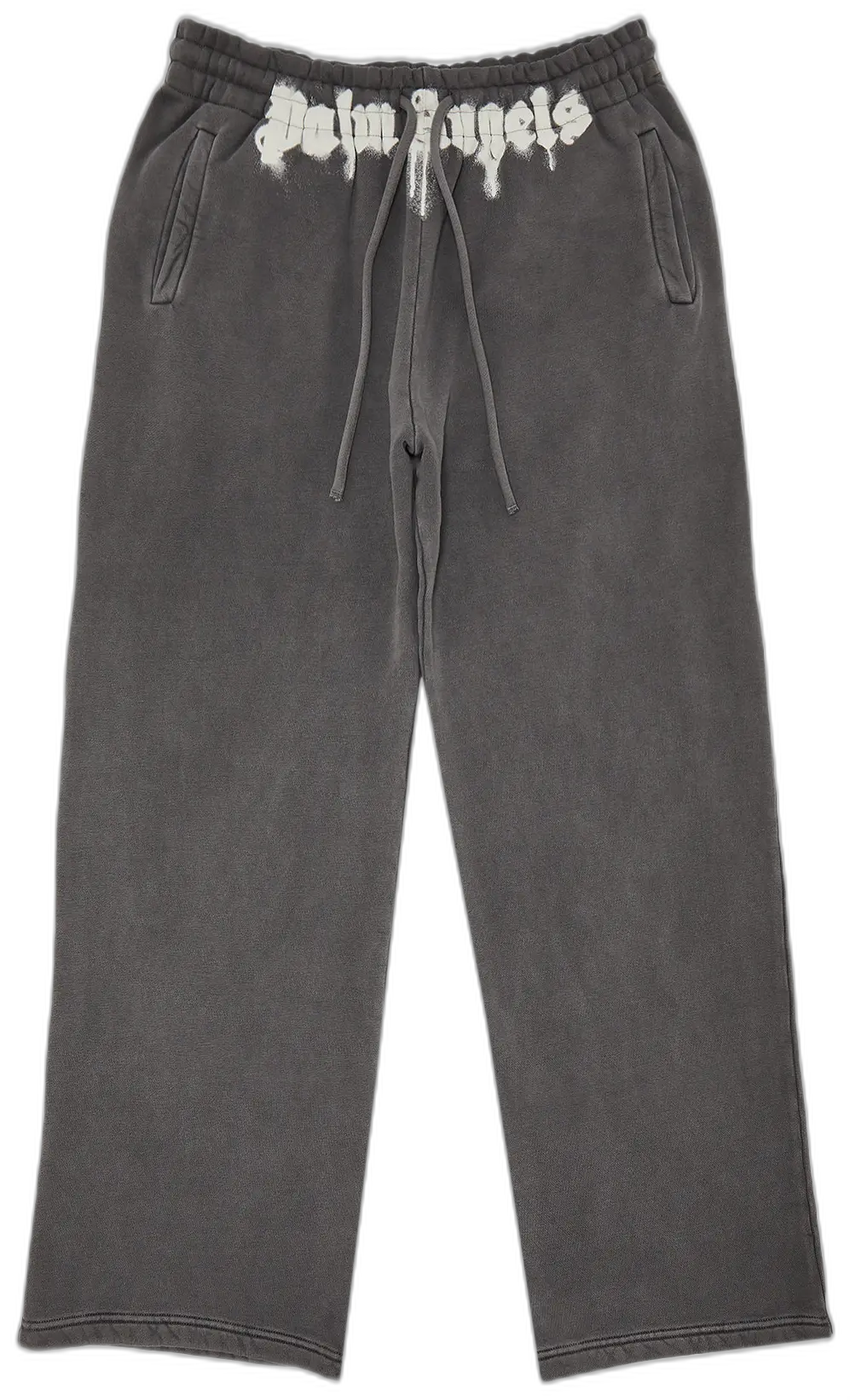 Palm Angels Waist Logo Sweatpants Dark Grey Off White