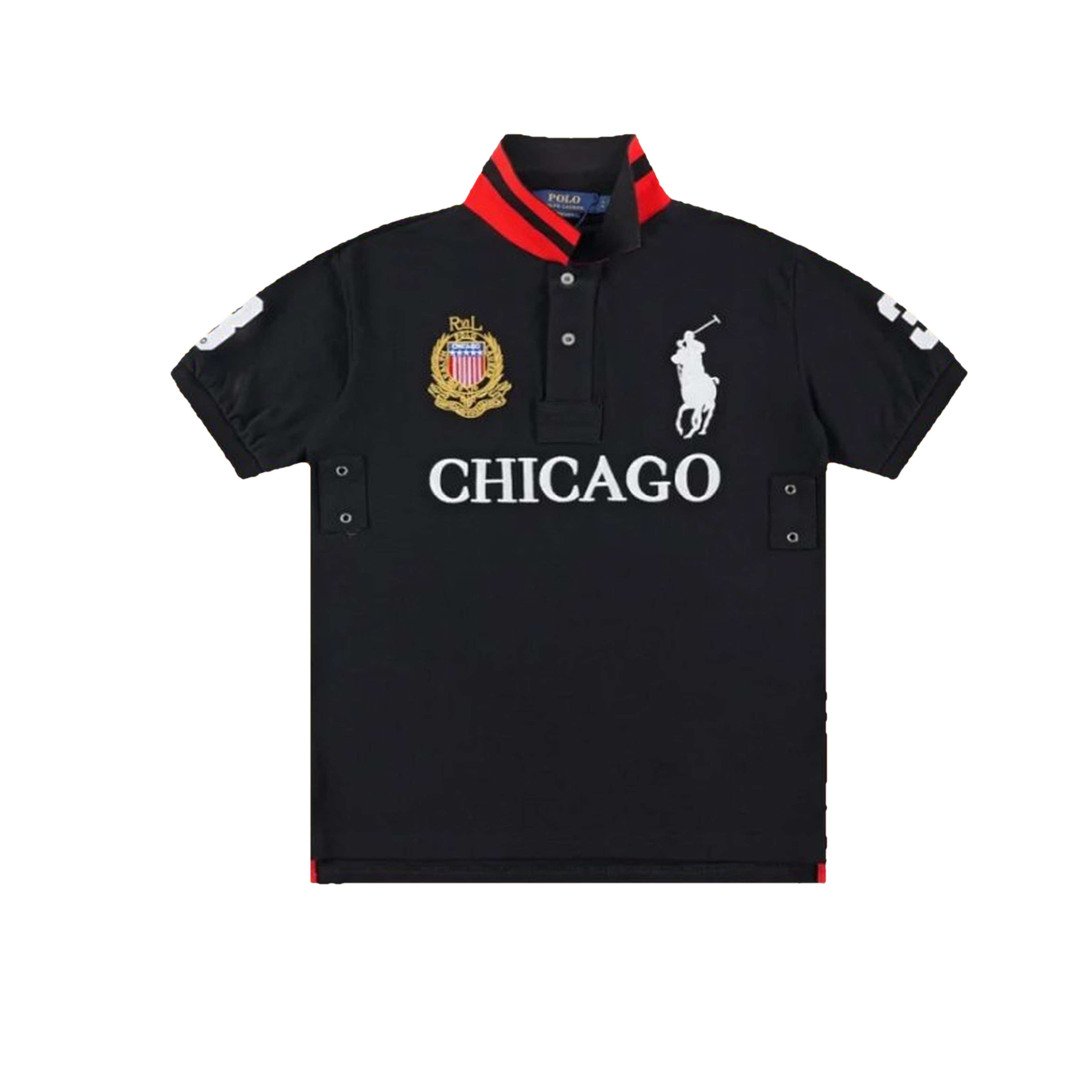 Polo Ralph Lauren Classic Fit Big Pony City Polo Chicago Black