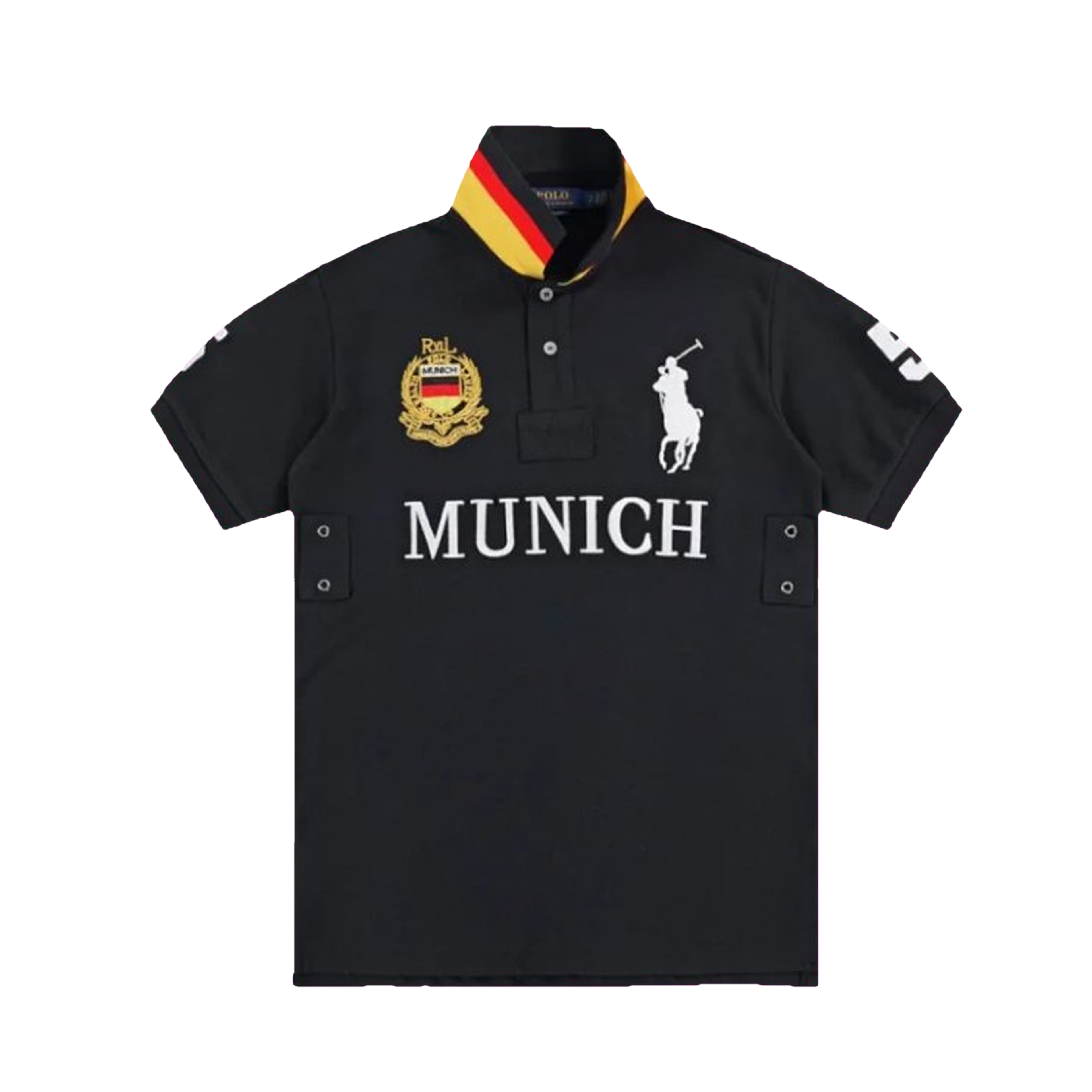 Polo Ralph Lauren Custom Fit Big Pony City Polo Munich Black