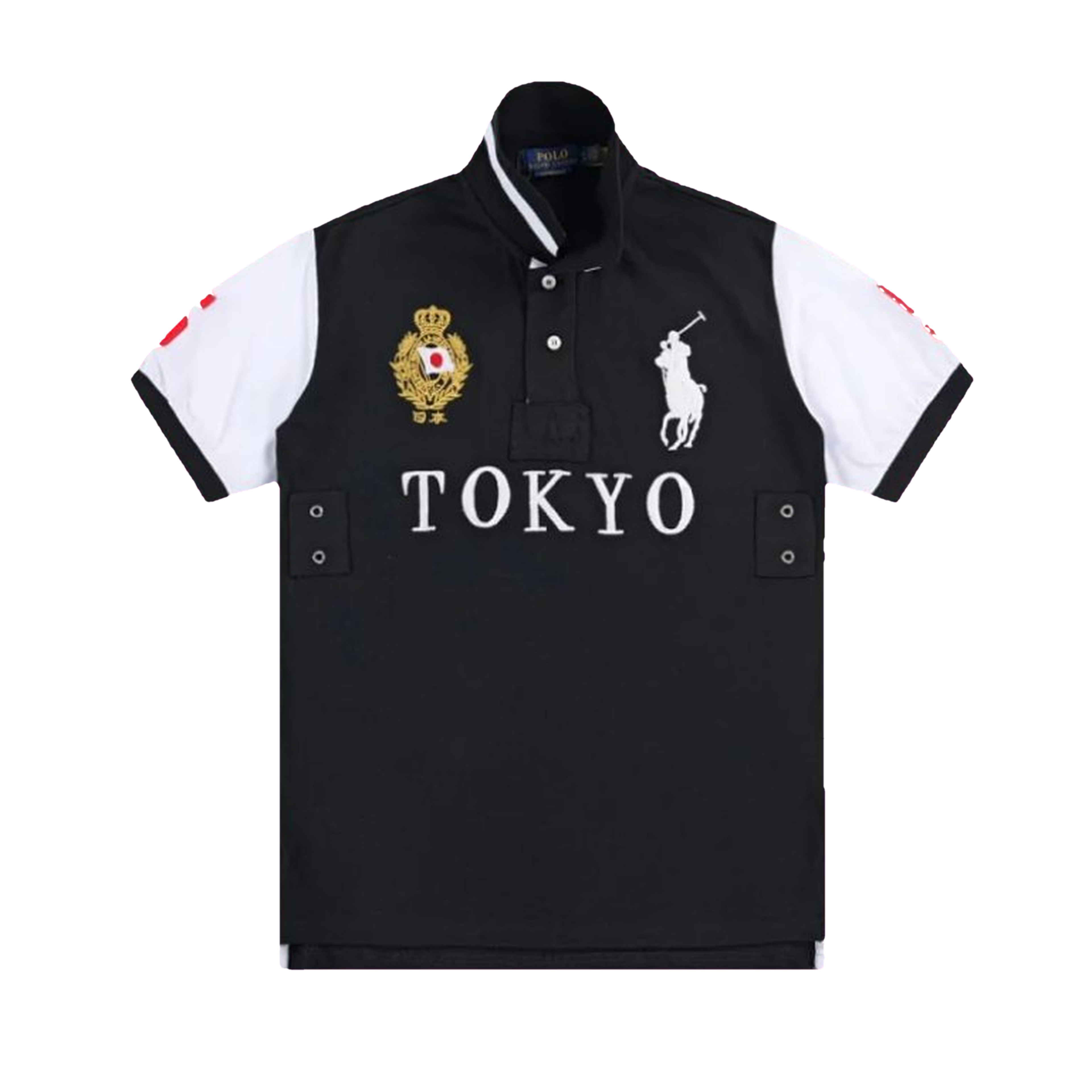 Polo Ralph Lauren Custom Fit Big Pony City Polo Tokyo Black