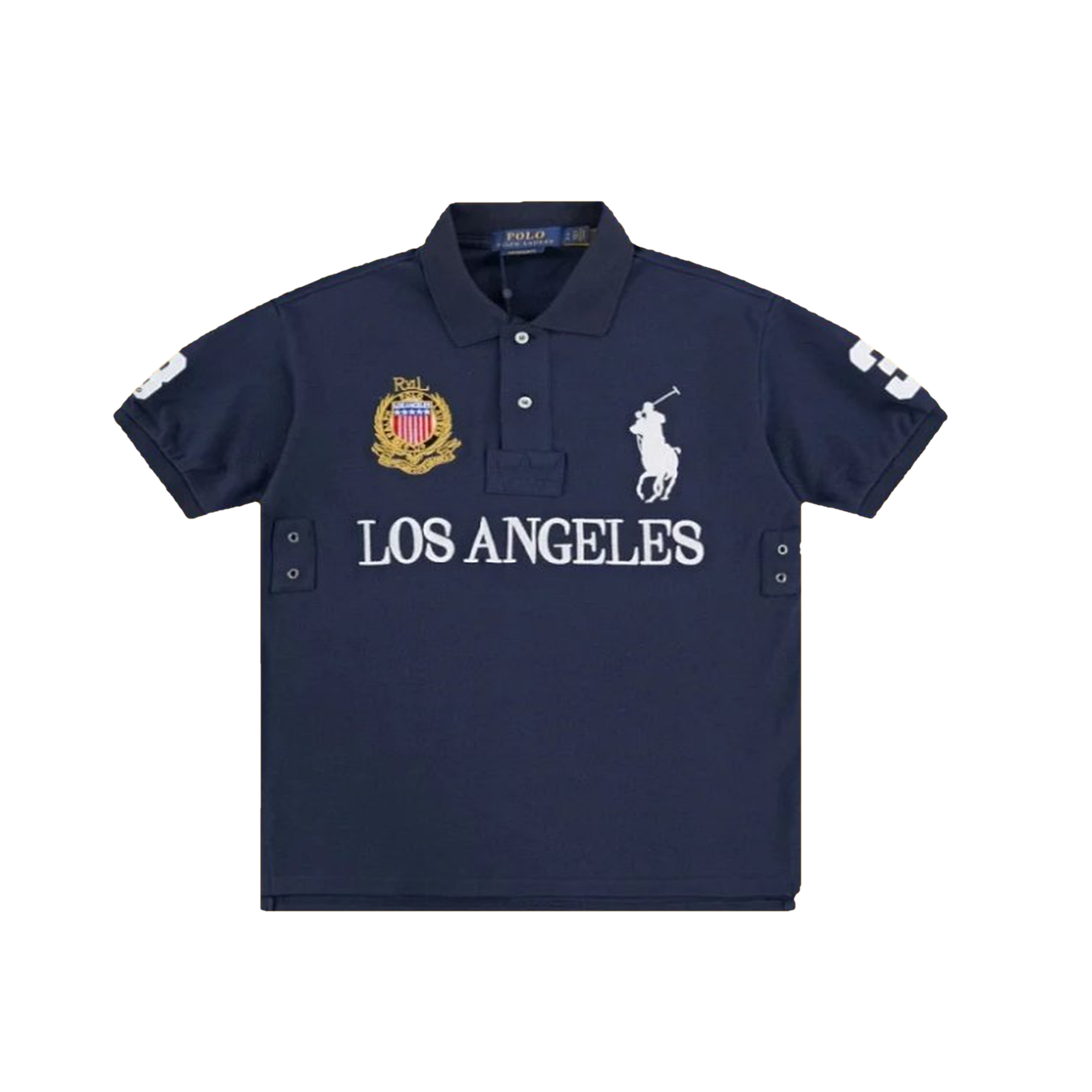 Polo Ralph Lauren Custom Slim Fit Big Pony City Polo Los Angeles Navy
