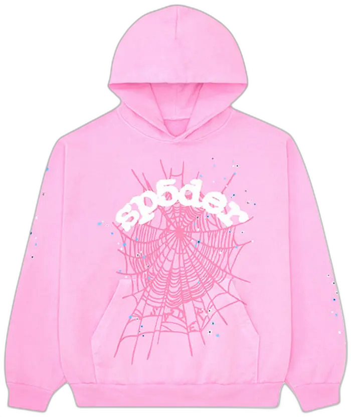 Sp5der OG Web Hoodie 'Pink'