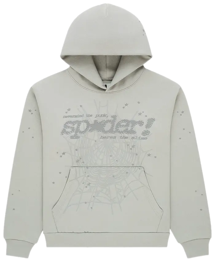 Sp5der Tonal Punk V2 Hoodie 'Sport Grey'