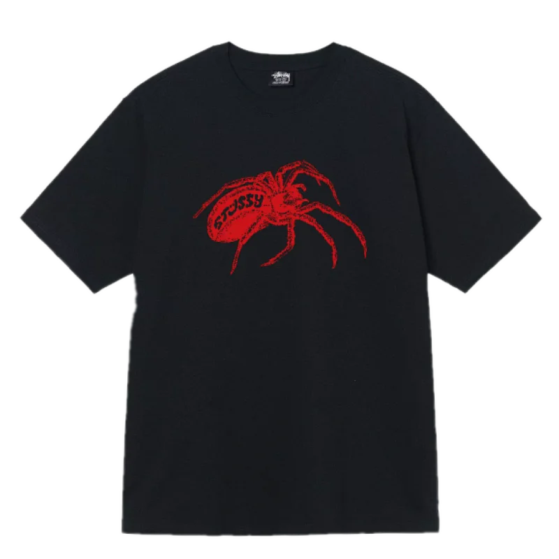 Stussy Red Spider Tee Black