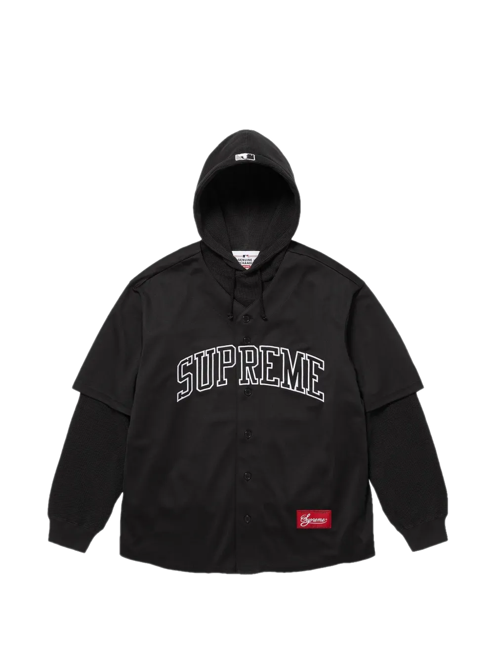 Supreme x Chicago White Sox logo detail hoodie
