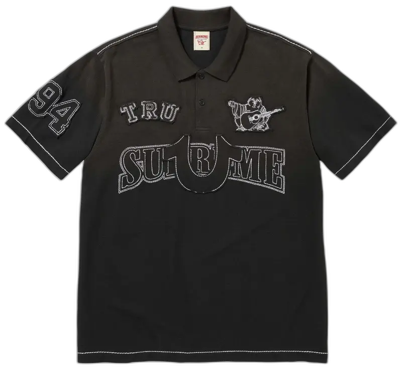 Supreme x True Religion Applique Polo 'Black'