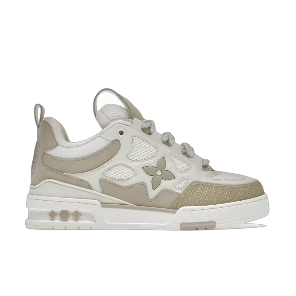 louis vuitton lv skate sneaker beige white
