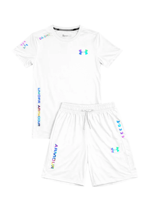 FLUO CONCEPT T-SHIRT & SHORT WHITE