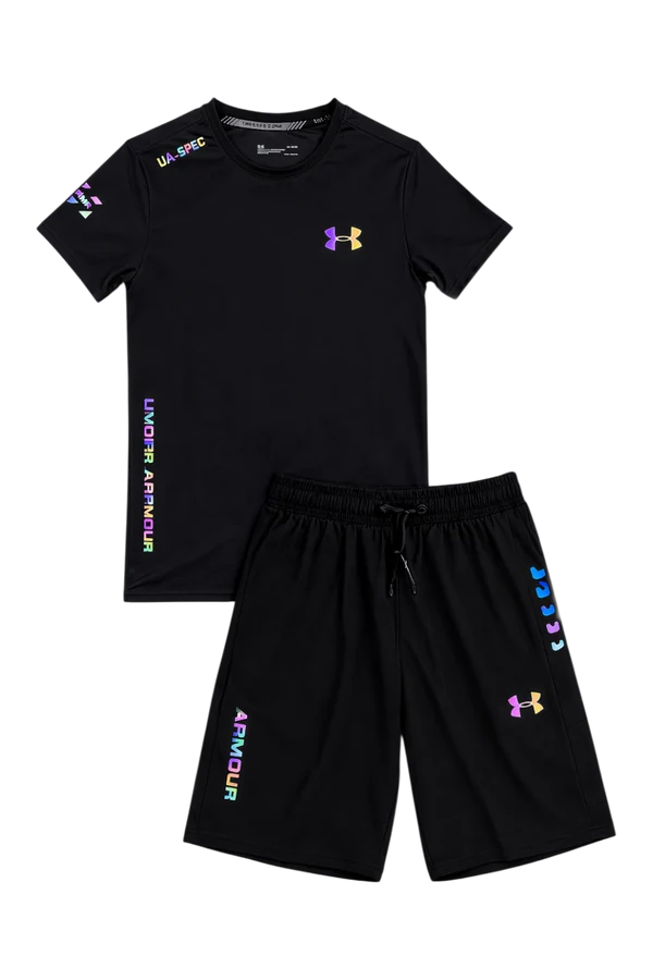 Under Armour Fluo Concept T Shirt & Short Black